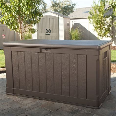 small black metal box|400 gallon outdoor storage box.